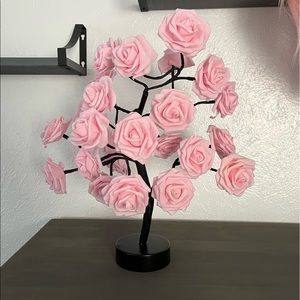 Pink Rose Lamp